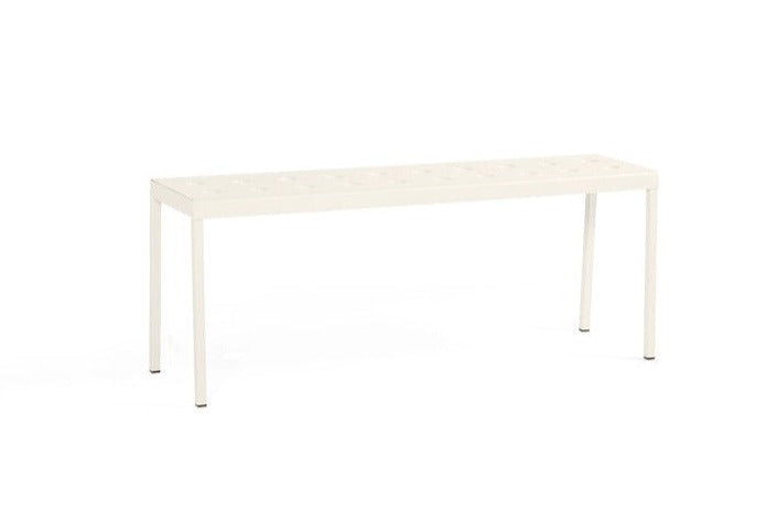 Hay - Balcony havebænk, Chalk beige - L119,5xW35xH46 cm