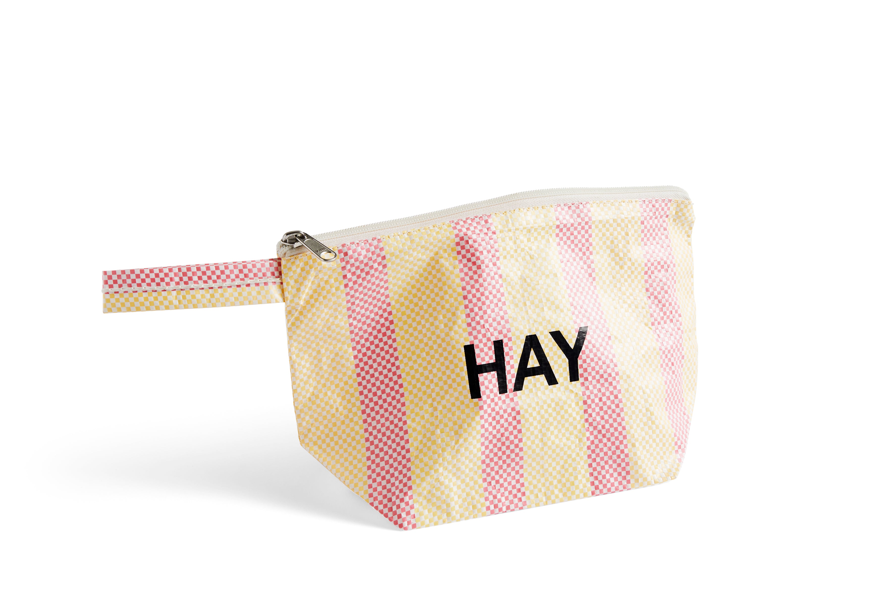 Hay - Candy Stripe toilettaske, Small - rød/gul