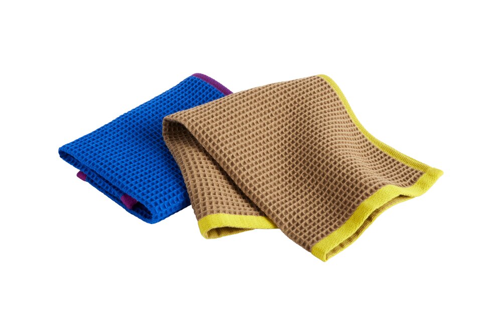 Hay - Canteen karklude, Blue/fuchsia & Beige/yellow - 2 stk.