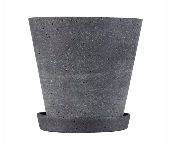 Hay - Flowerpot urtepotteskjuler, M - sort - Ã˜: 14 cm.