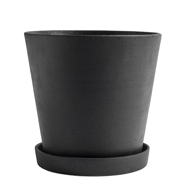 Hay - Flowerpot urtepotteskjuler, XXL - sort - Ã˜: 26 cm.