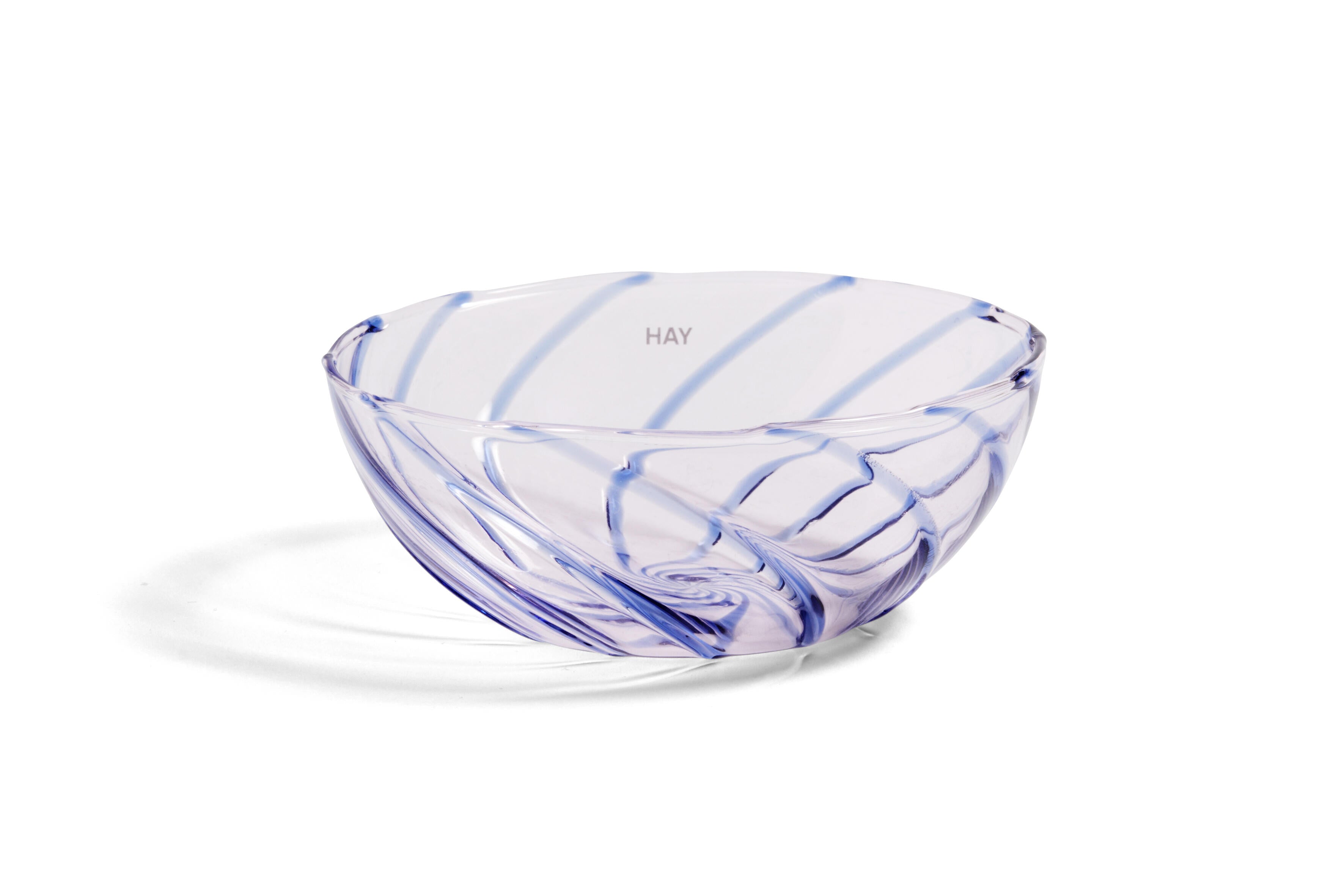 Hay - Spin Bowl, sÃ¦t af 2  - Light pink with blue stripe