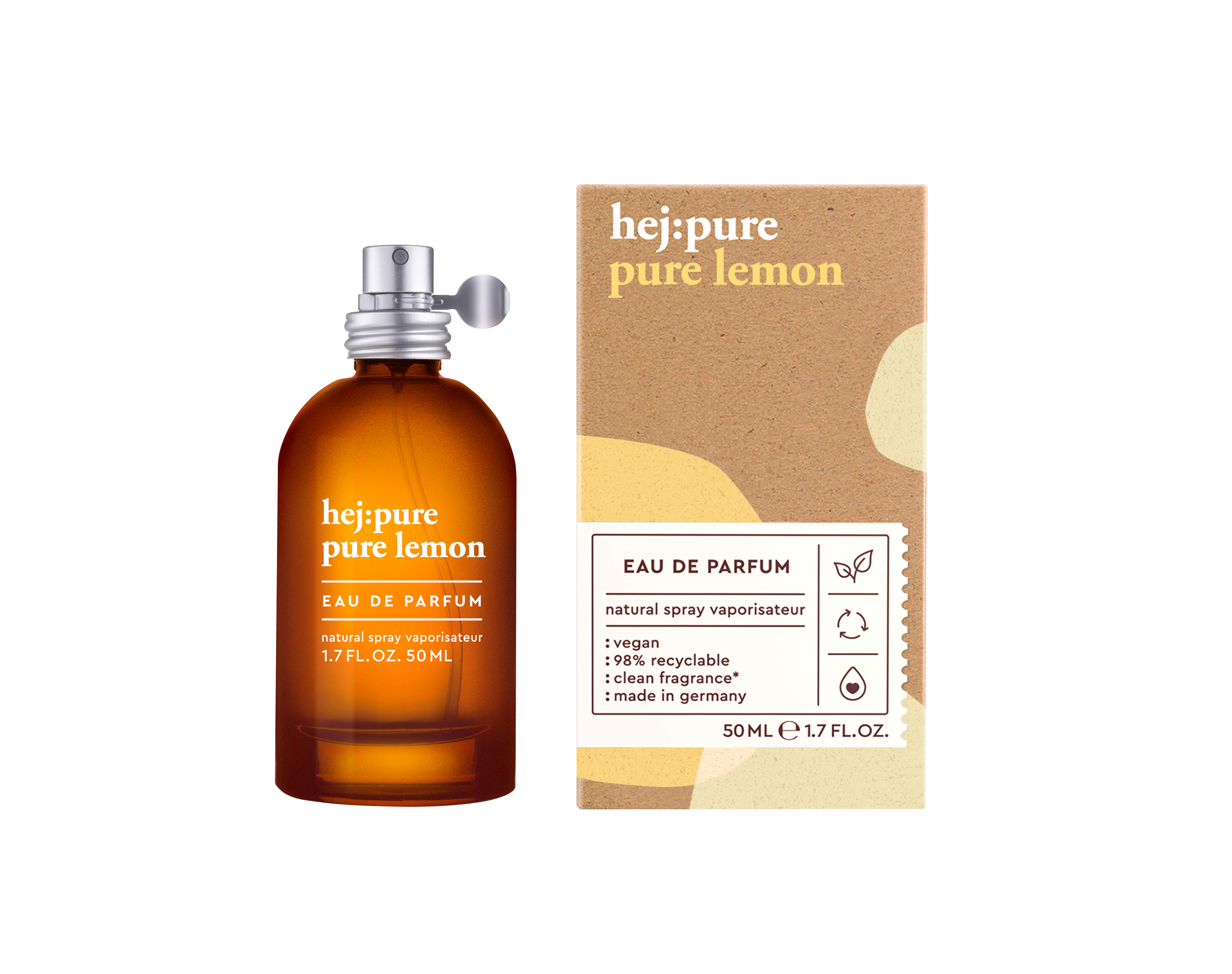 Hej:pure - Pure Lemon Eau de Parfum Spray - 50 ml.