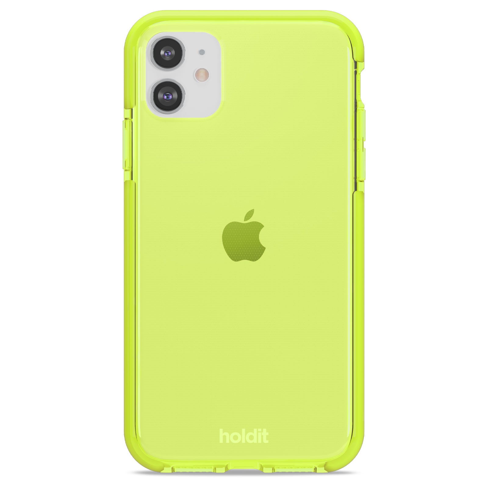 Holdit - Seethru cover, Acid Green - iPhone 11/XR