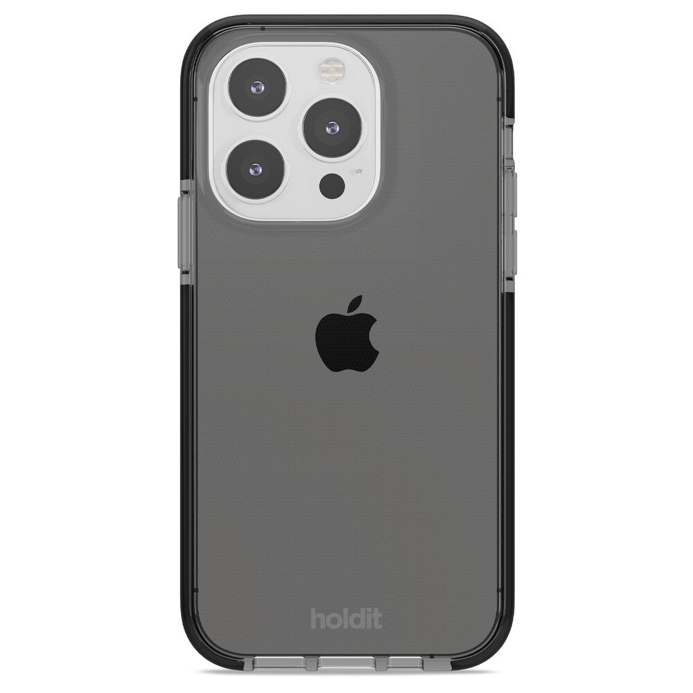 Holdit - Seethru cover, Sort - iPhone 14 Pro