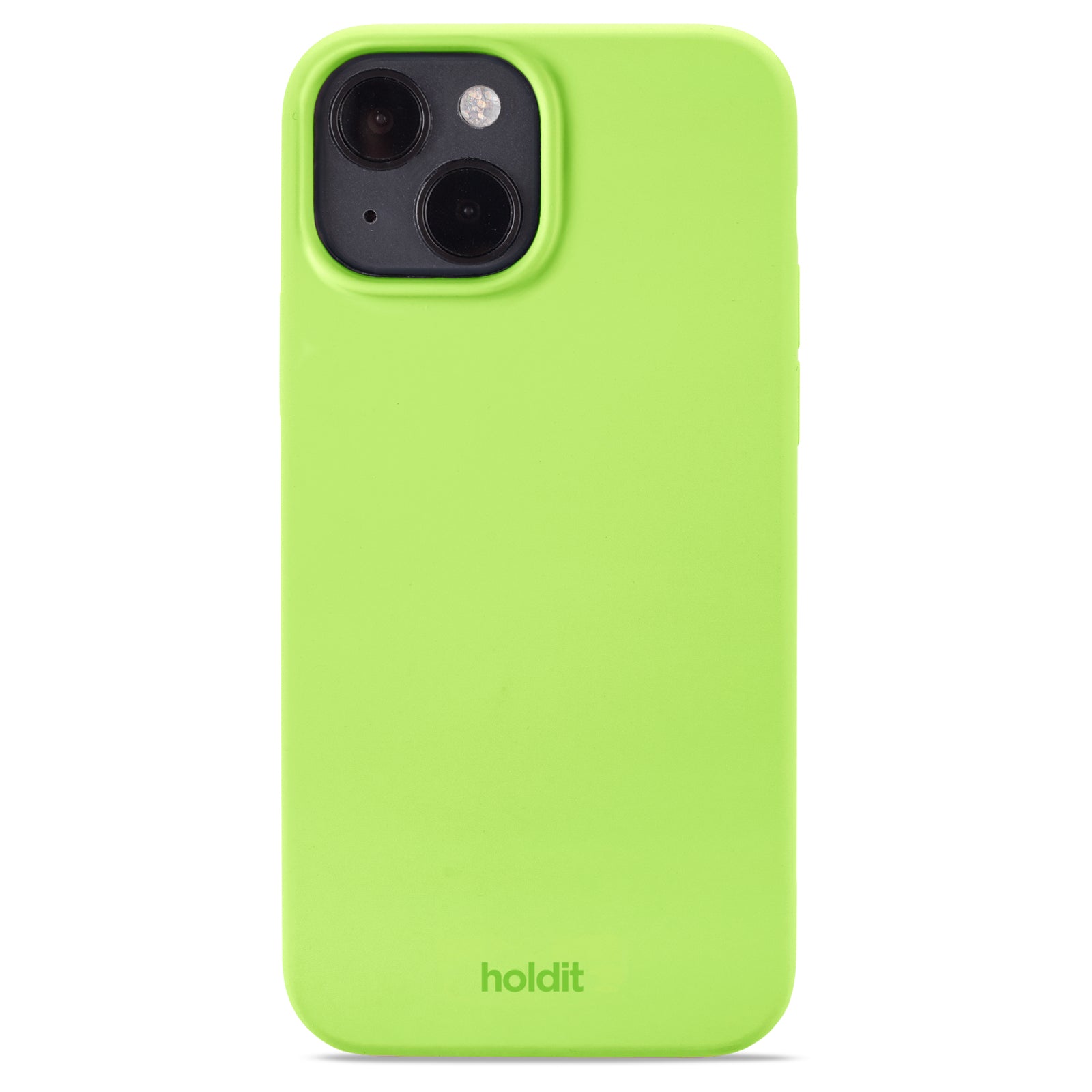 Holdit - Silicone cover, Acid Green - iPhone 13/14