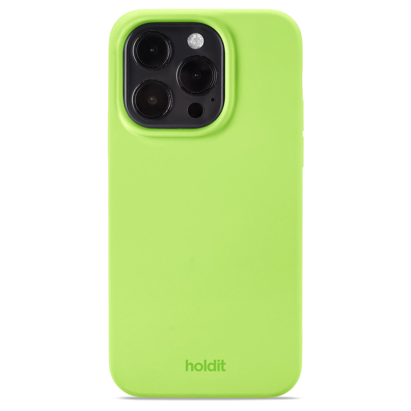 Holdit - Silicone cover, Acid Green - iPhone 14 Pro