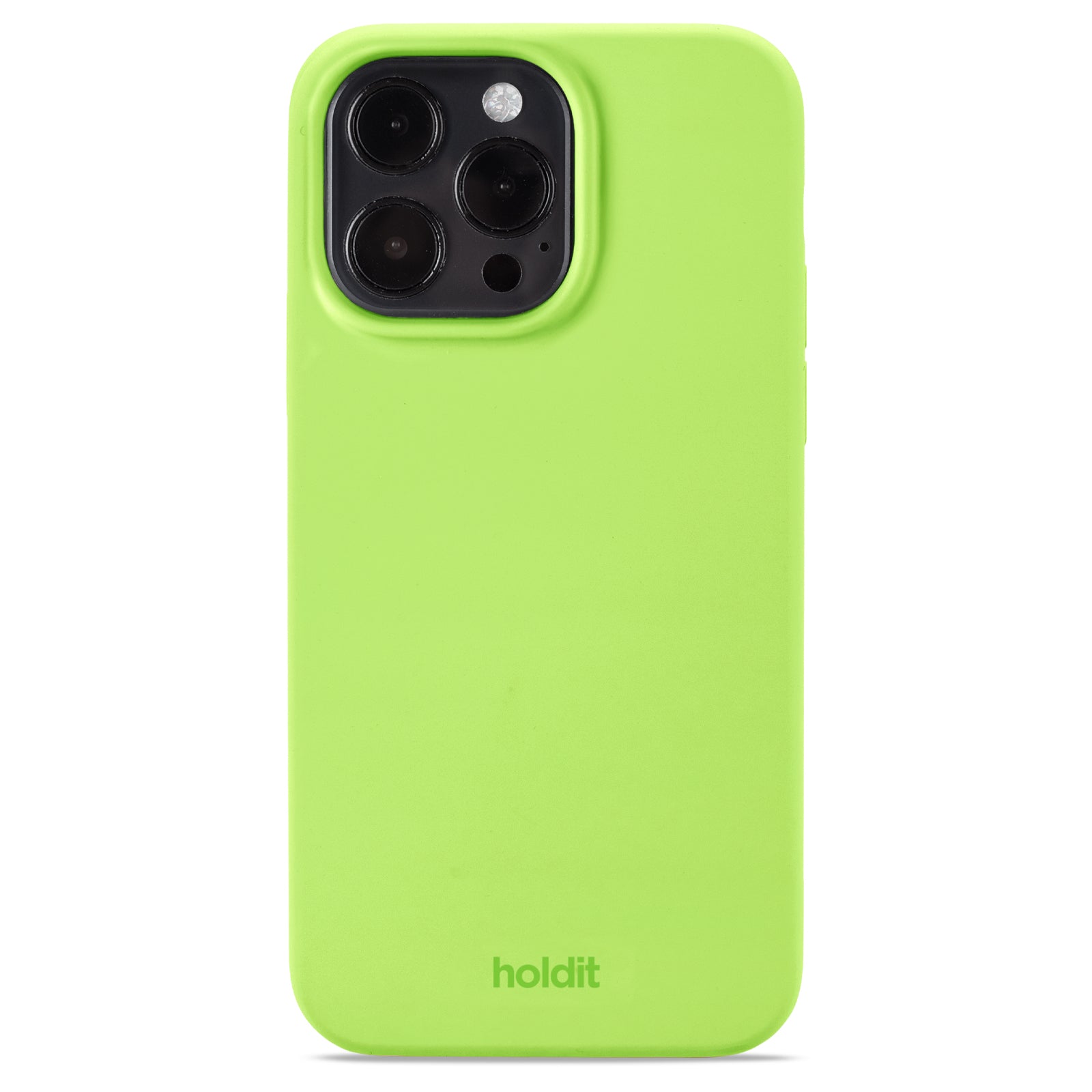 Holdit - Silicone cover, Acid Green - iPhone 14 Pro Max