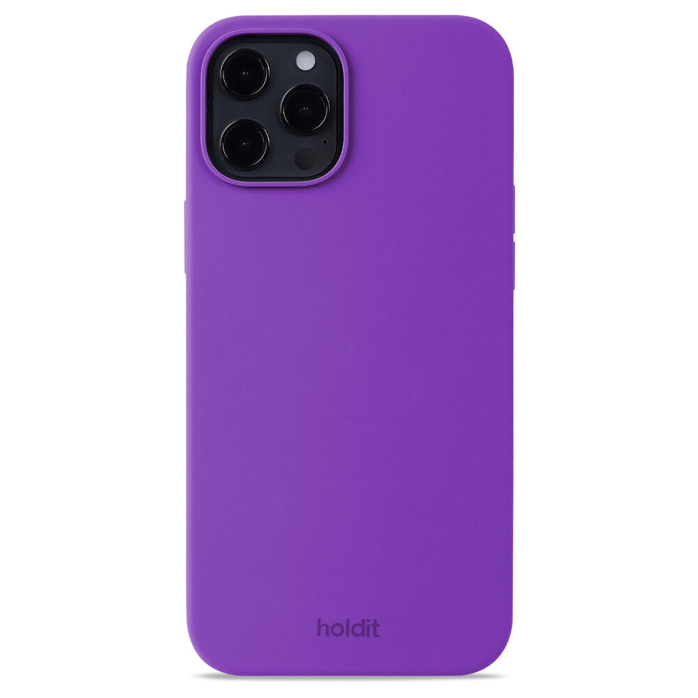 Holdit - Silicone cover, Bright Purple - iPhone 12 Pro Max