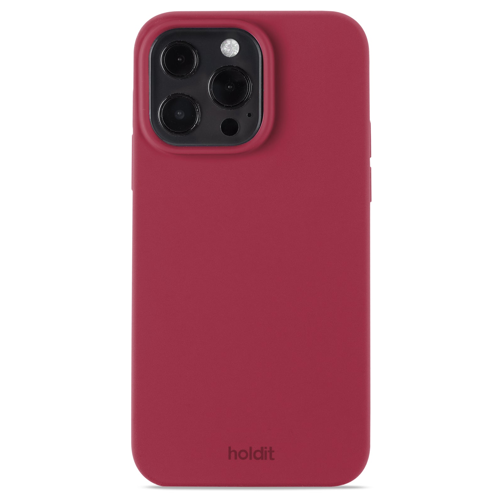 Holdit - Silicone cover, Red Velvet - iPhone 13 Pro