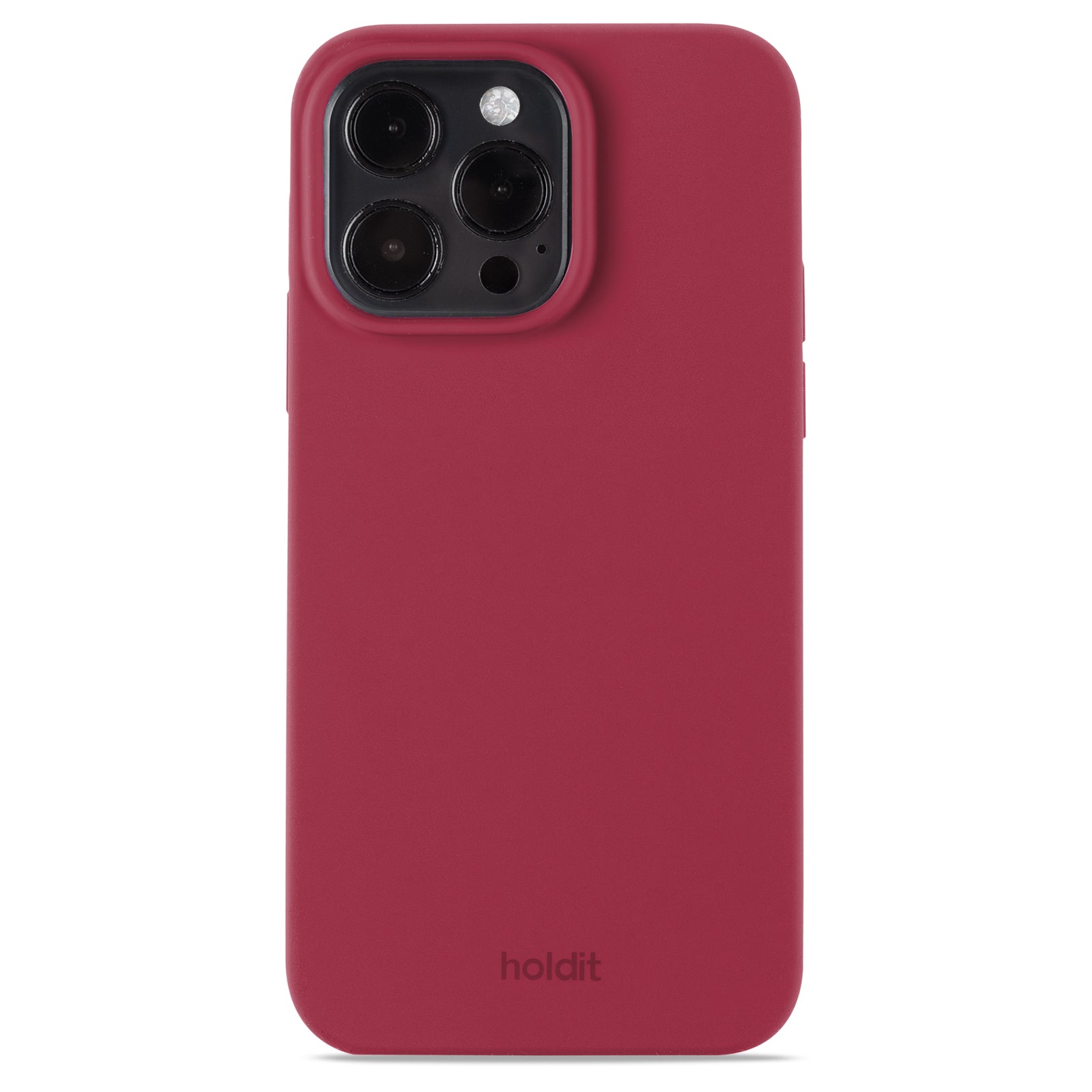 Holdit - Silicone cover, Red Velvet - iPhone 14 ProMax