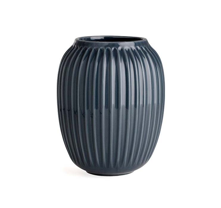 Kähler - Hammershøi vase, grå - H:20 cm.