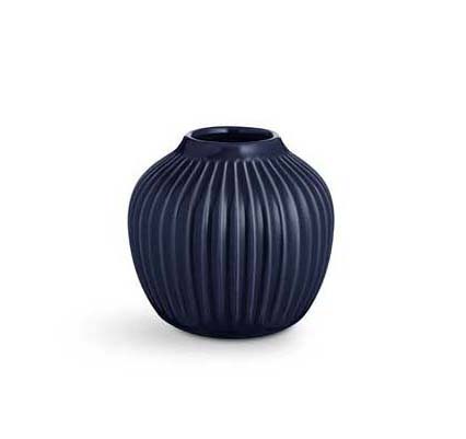 Kähler - Hammershøi vase, indigo - H: 12,5 cm.