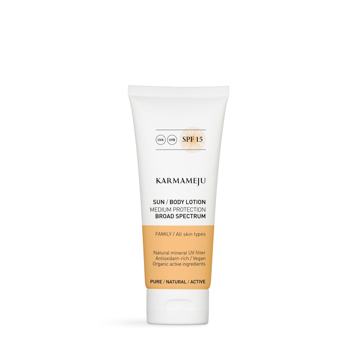 Karmameju - Sun body lotion, SPF 15 - 100 ml.