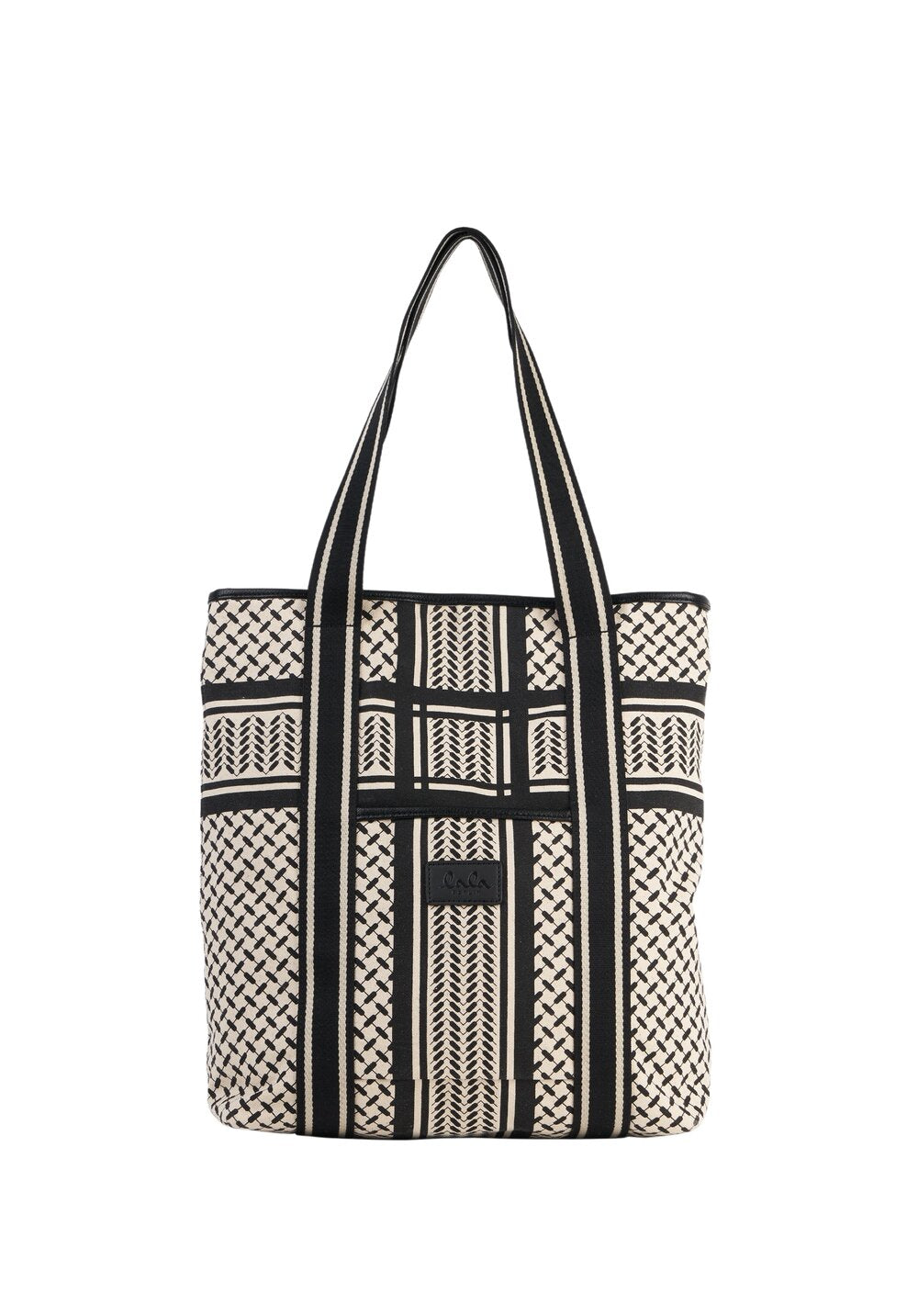 Lala Berlin - Carmela tote - heritage stripe black