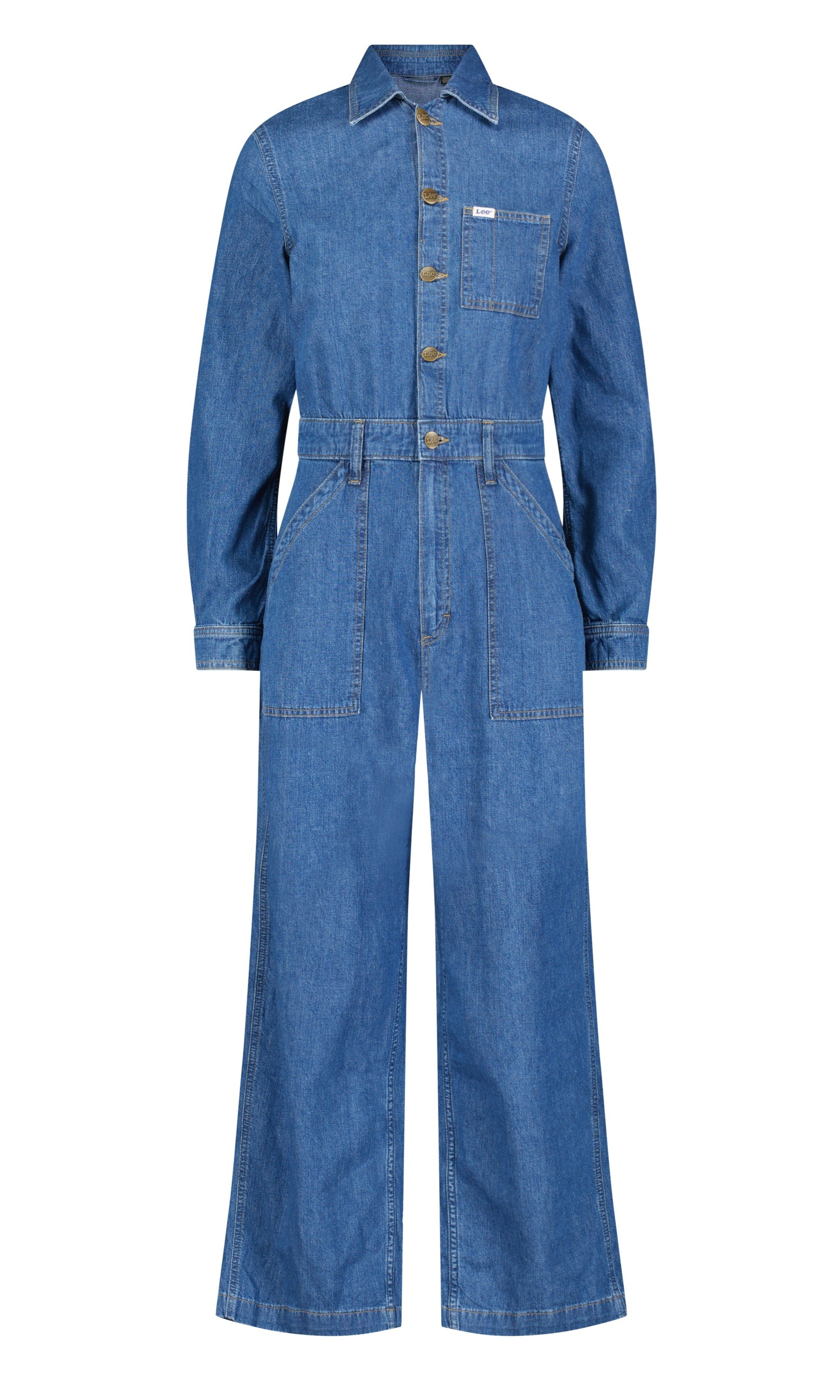 Lee - Workwear Union All denim buksedragt  - blÃ¥ - Size (m)