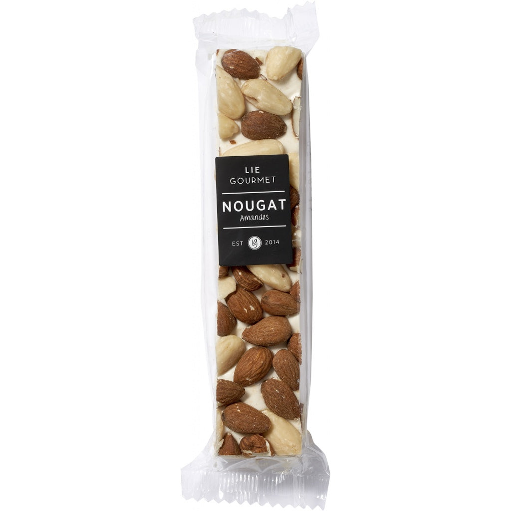 Lie Gourmet - Fransk nougat m. mandler - hvid