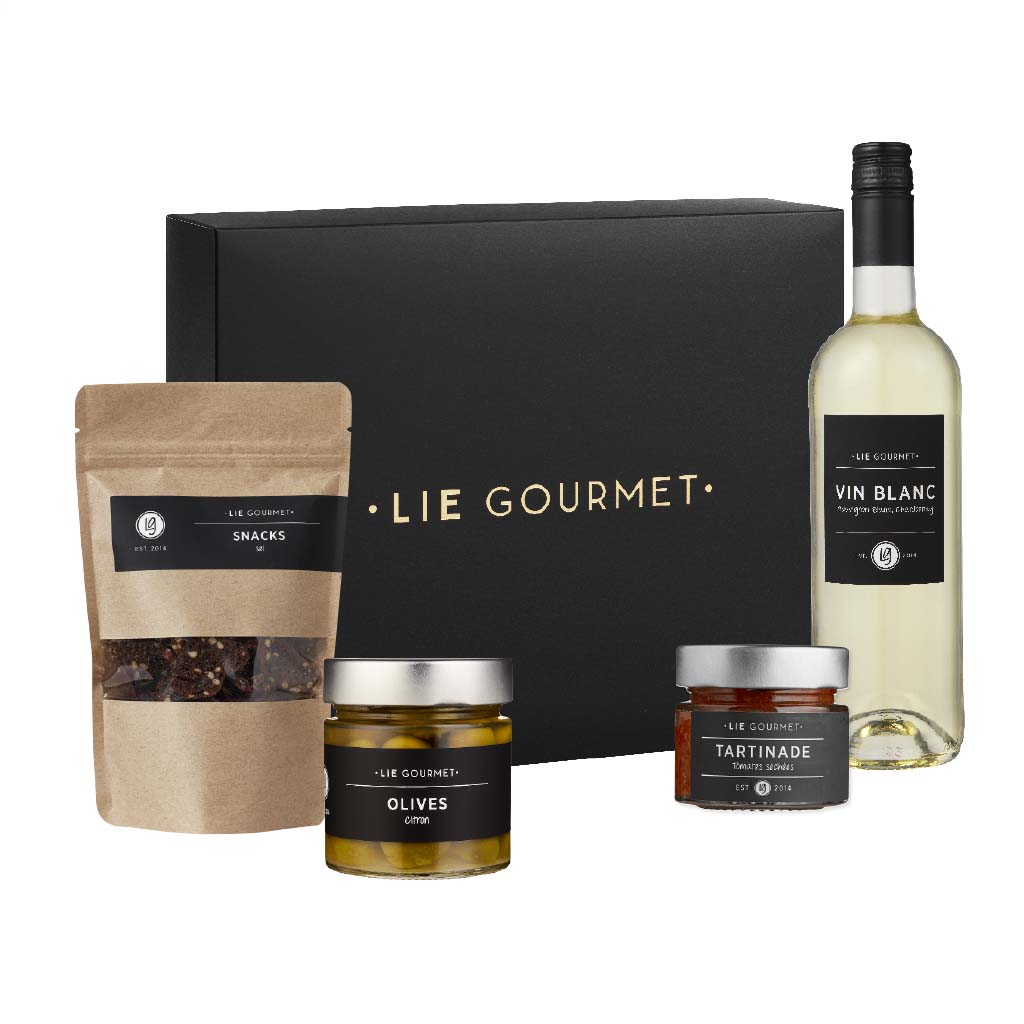 Lie Gourmet - Gaveæske Snack and Wine