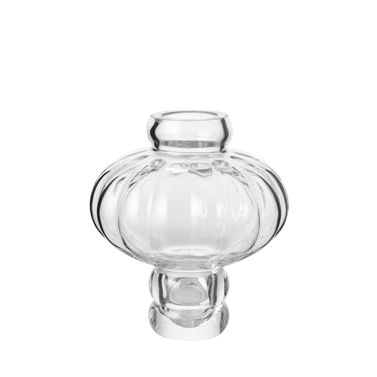 Louise Roe - Balloon vase #02, clear - H:20 cm.