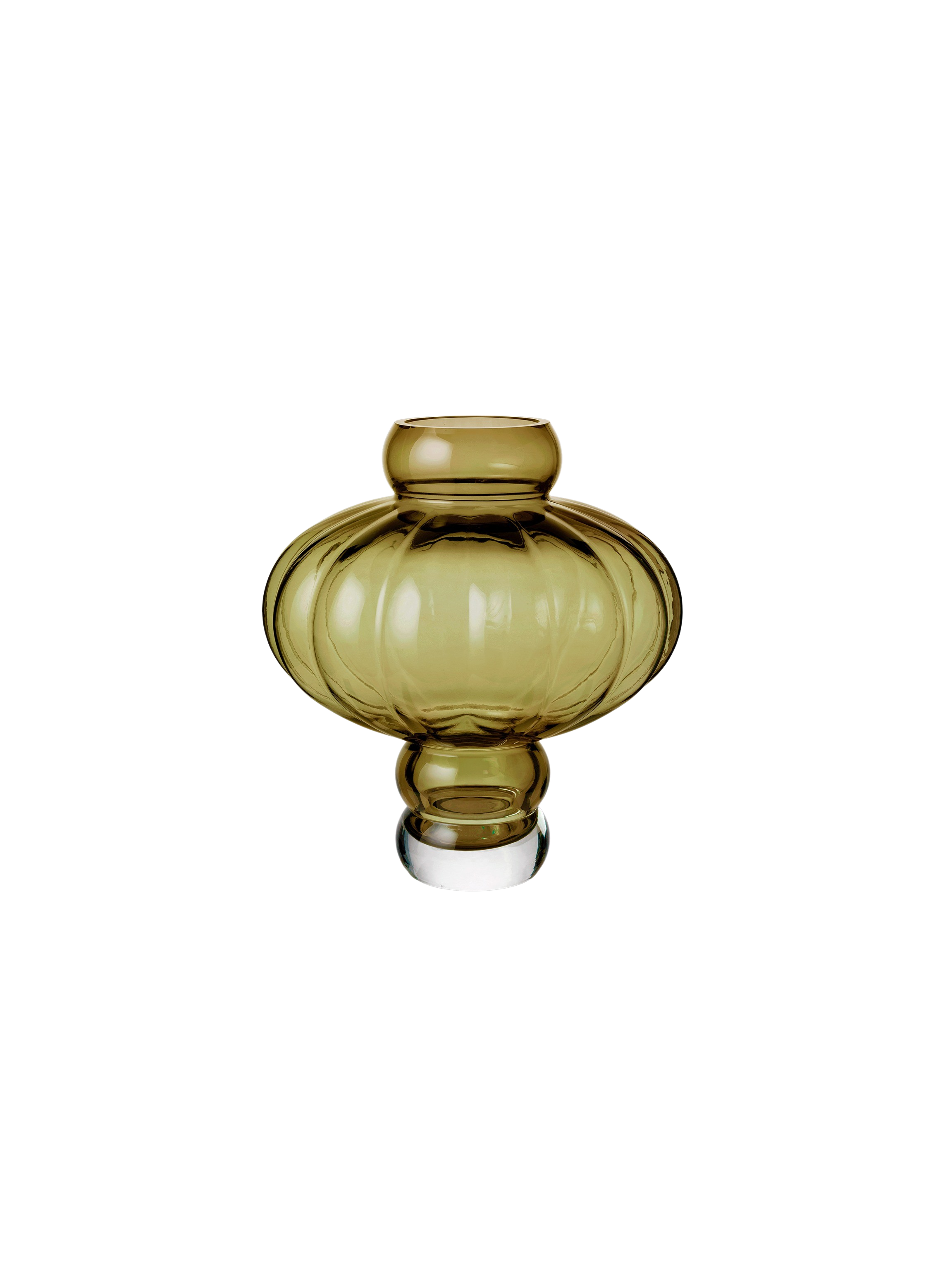 Louise Roe - Balloon vase #02, Olive - H20 cm.