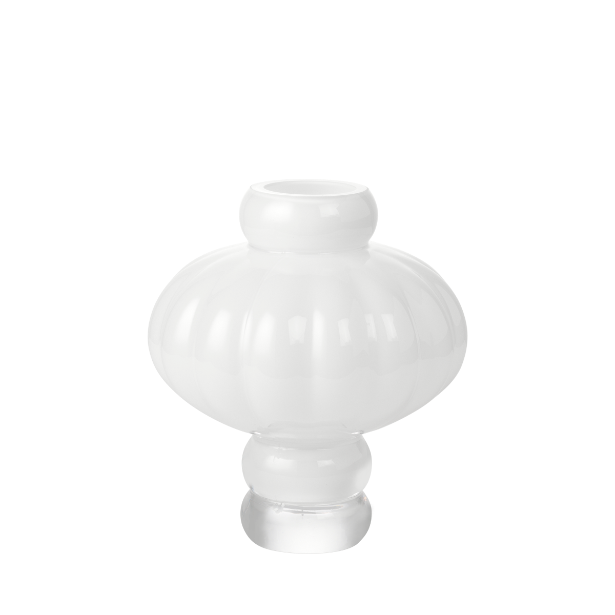 Louise Roe - Balloon vase #02, opal white - H:20 cm.