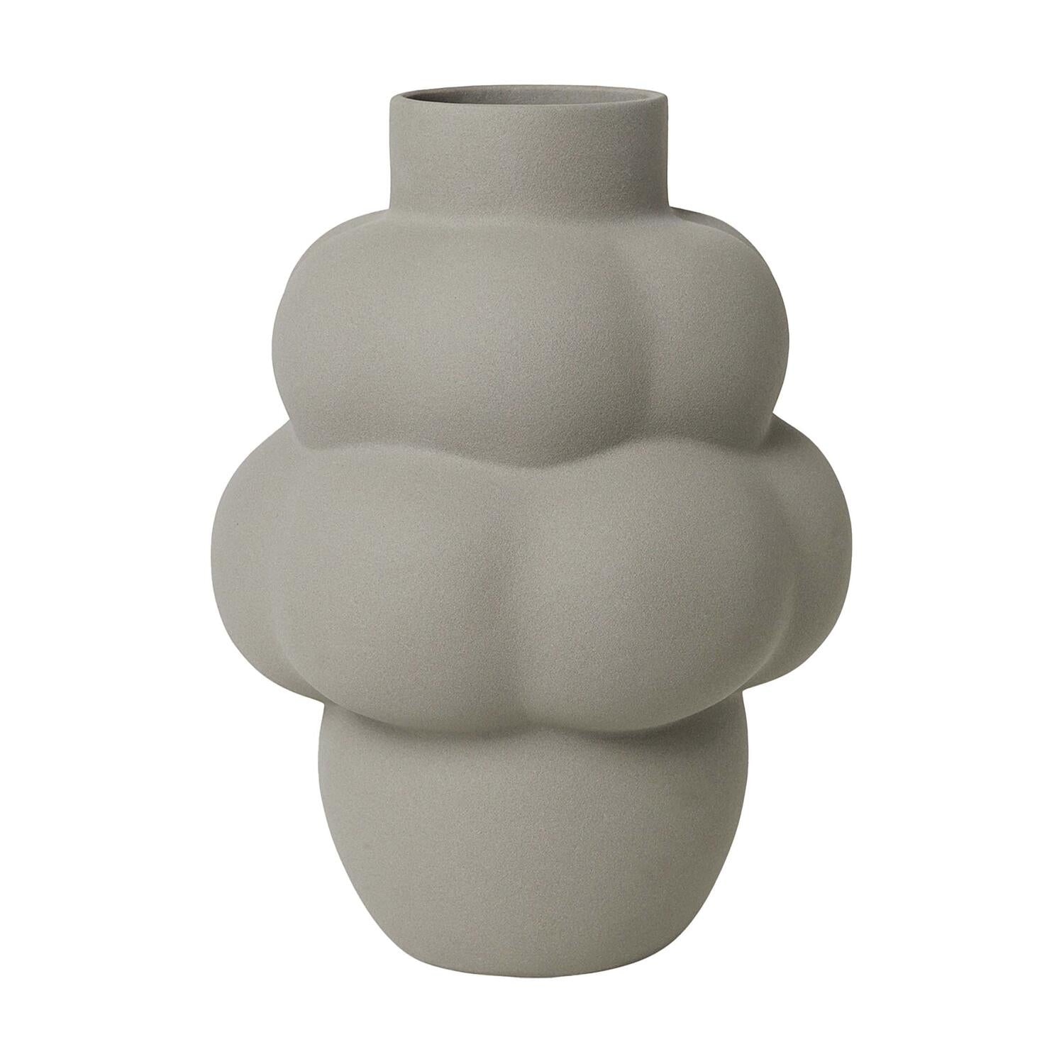 Louise Roe - Balloon Vase #04 Grande, Sanded Grey - Ø13 cm/H42 cm