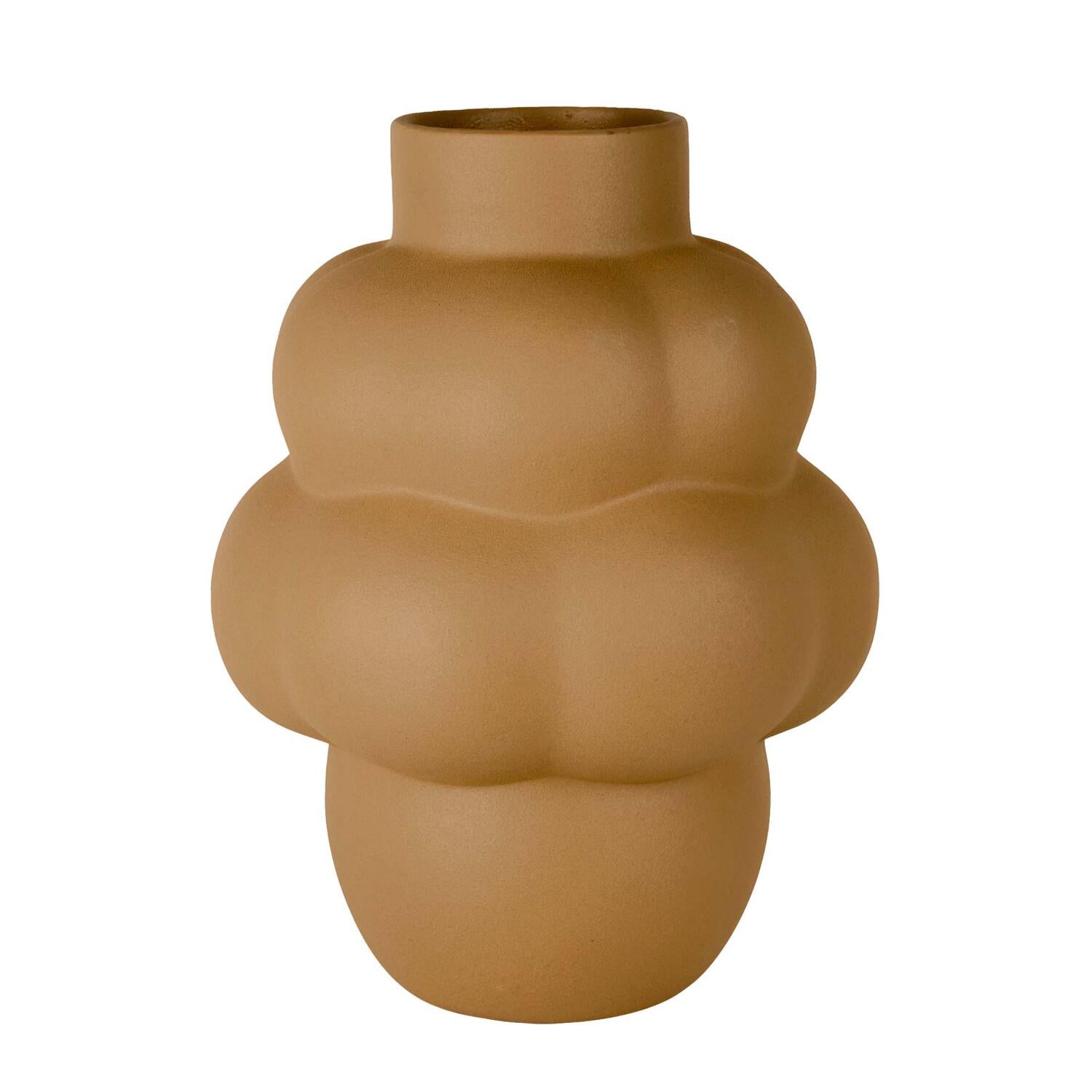 Louise Roe - Balloon Vase #04 Grande, Sanded Ocker - Ø13 cm/H42 cm