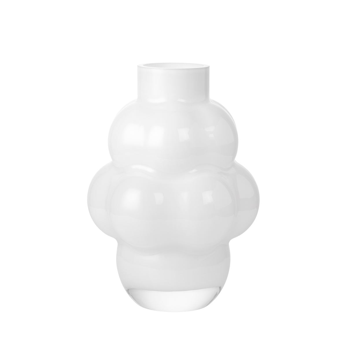 Louise Roe - Balloon vase #04, opal white - H:32 cm.