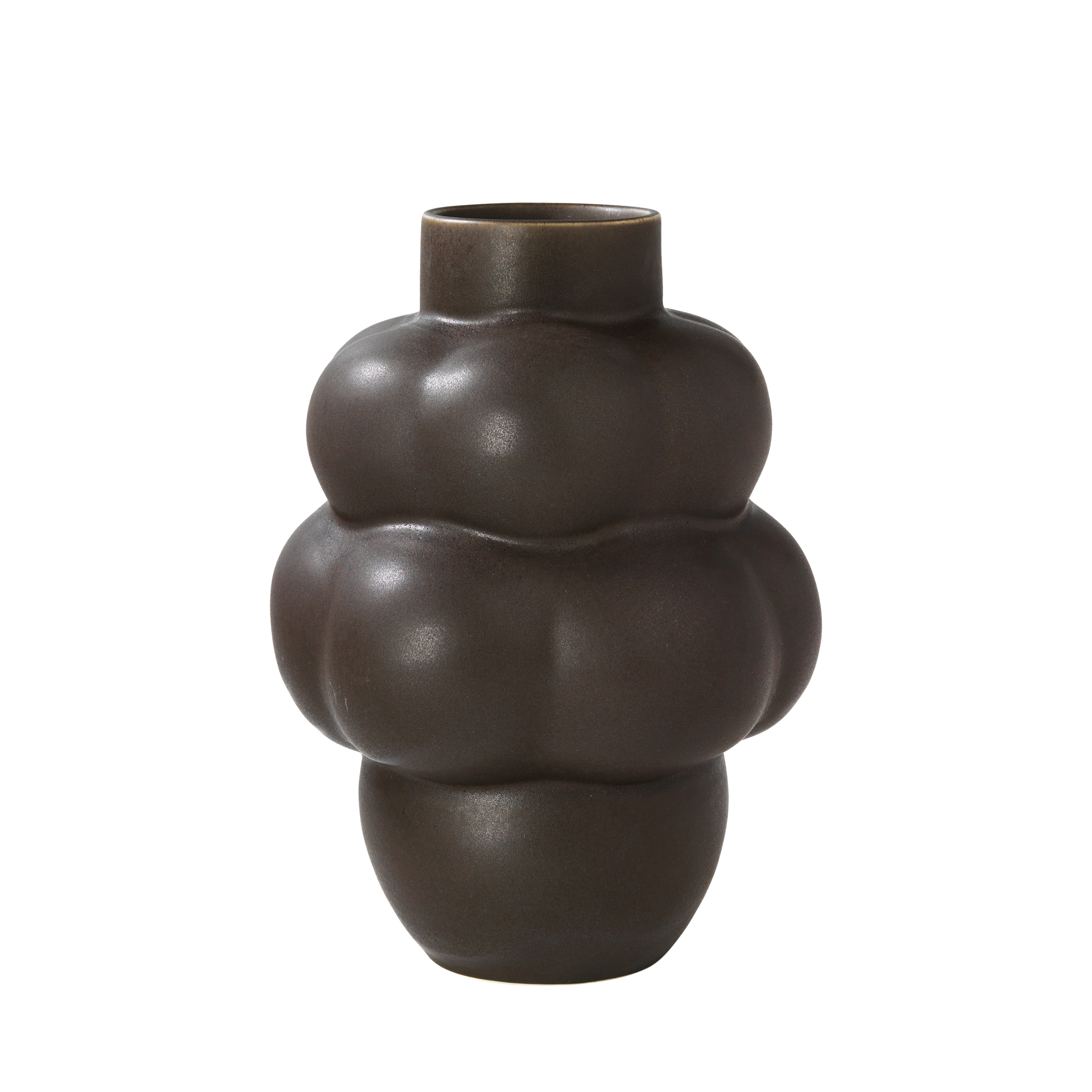 Louise Roe - Balloon vase #04 Petit, Mud Brown - H18 cm.