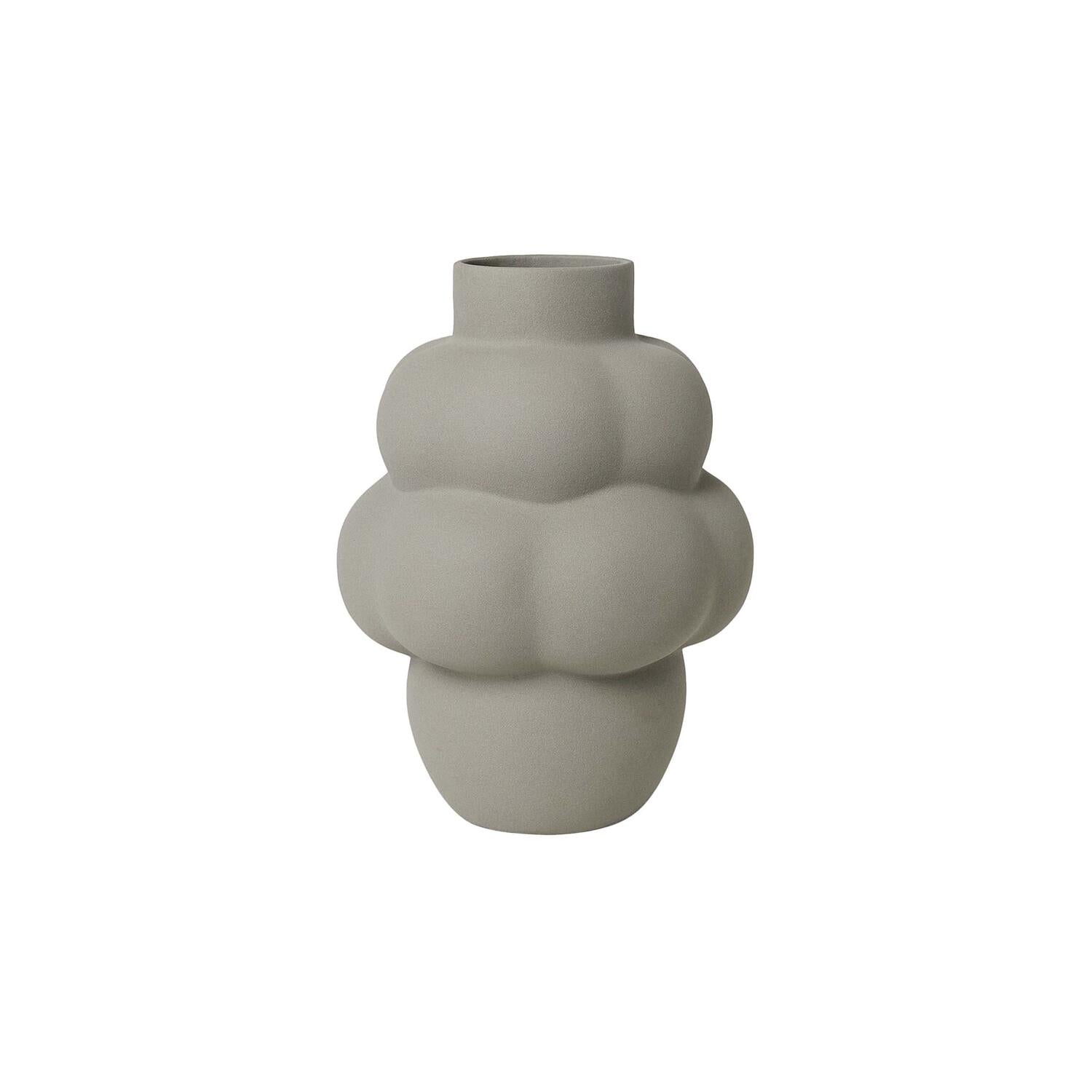 Louise Roe - Balloon Vase #04 Petit, Sanded Grey - H18 cm