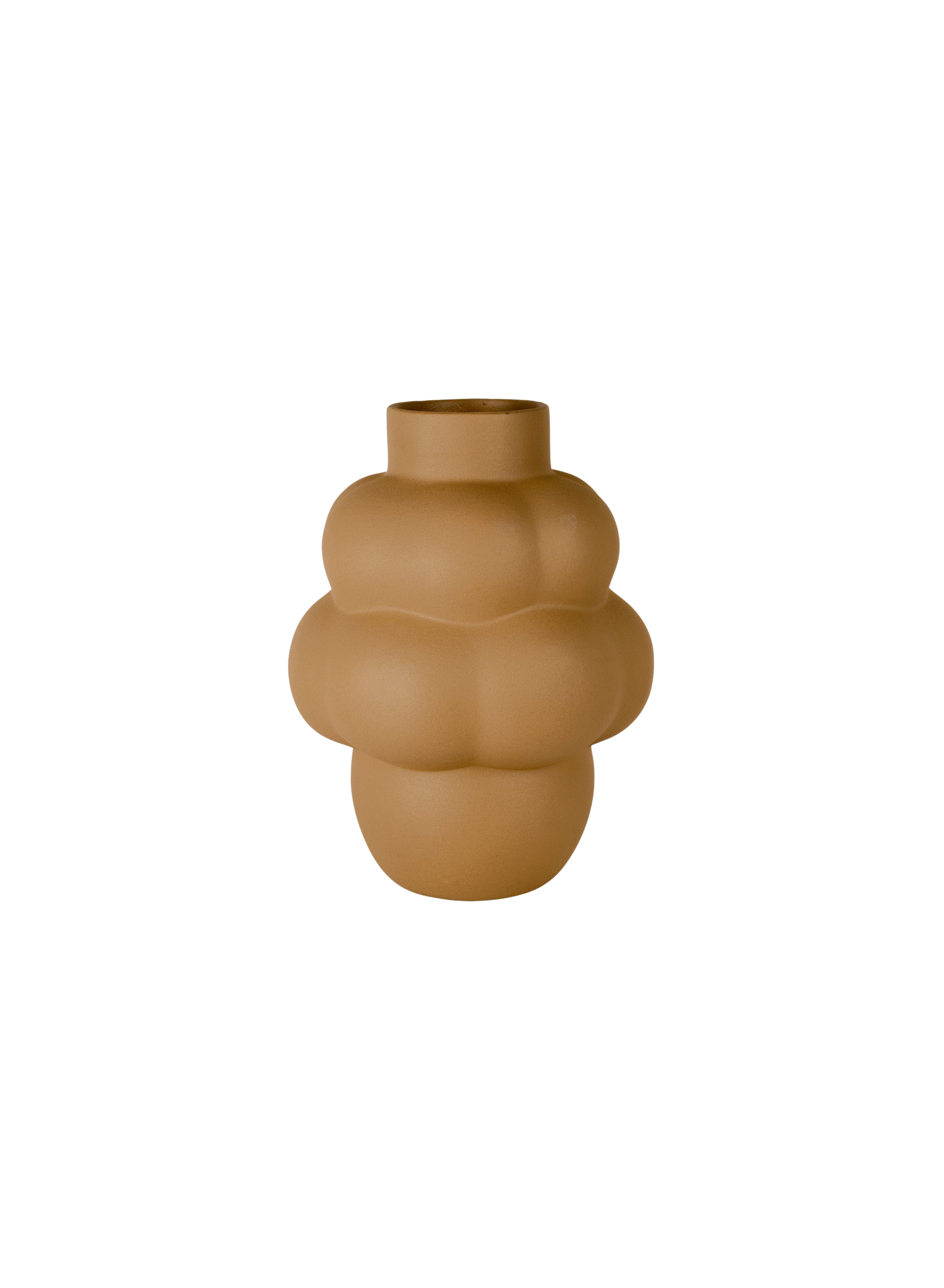 Louise Roe - Balloon Vase #04, Petit Sanded Ocker - H:18