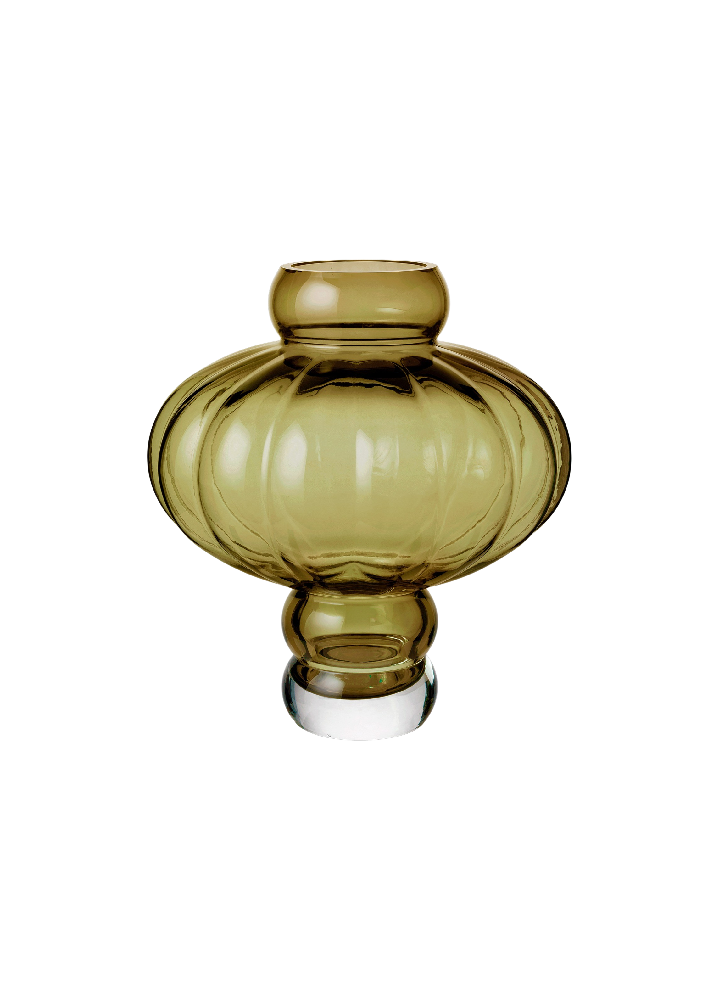 Louise Roe - Balloon vase #08, Olive - H30 cm.