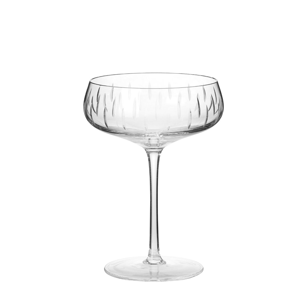 Louise Roe - Champagne Coupe, clear - H:15,5 cm.