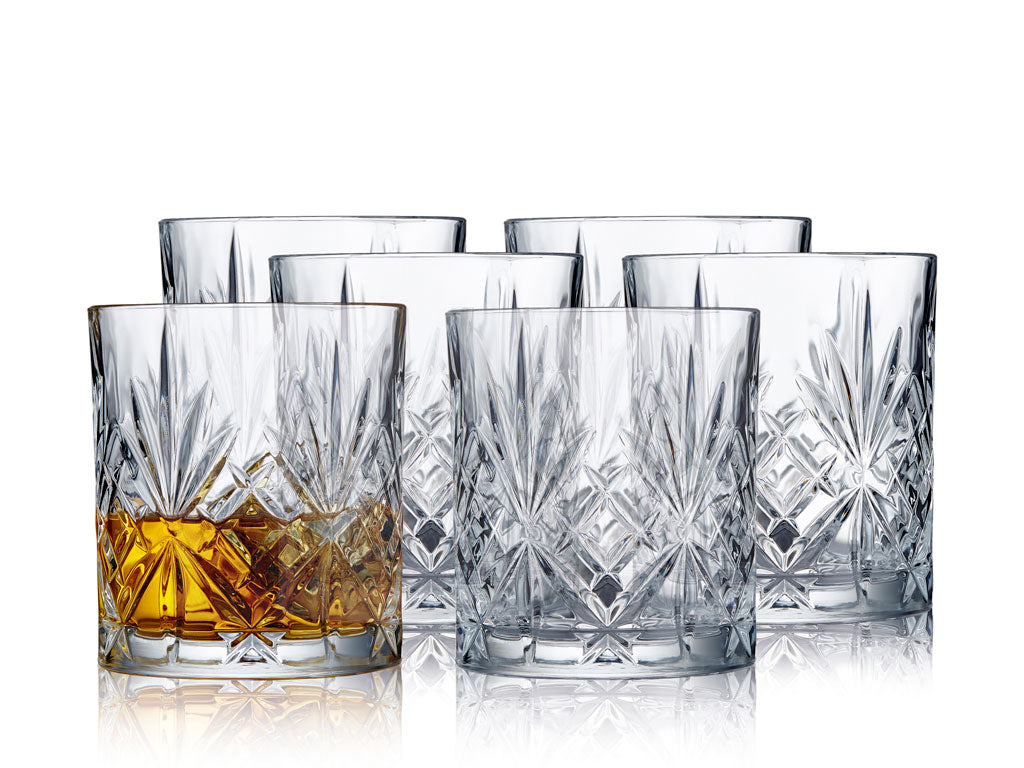 Lyngby Glas - Melodia whiskeyglas, lowball, 6 stk