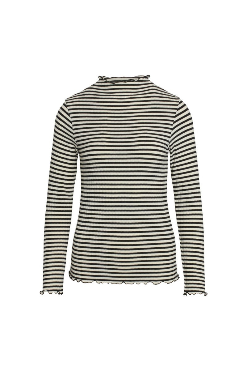 Mads NÃ¸rgaard - 5x5 stripe mix trutte bluse  - mÃ¸nstret - Size (xs)