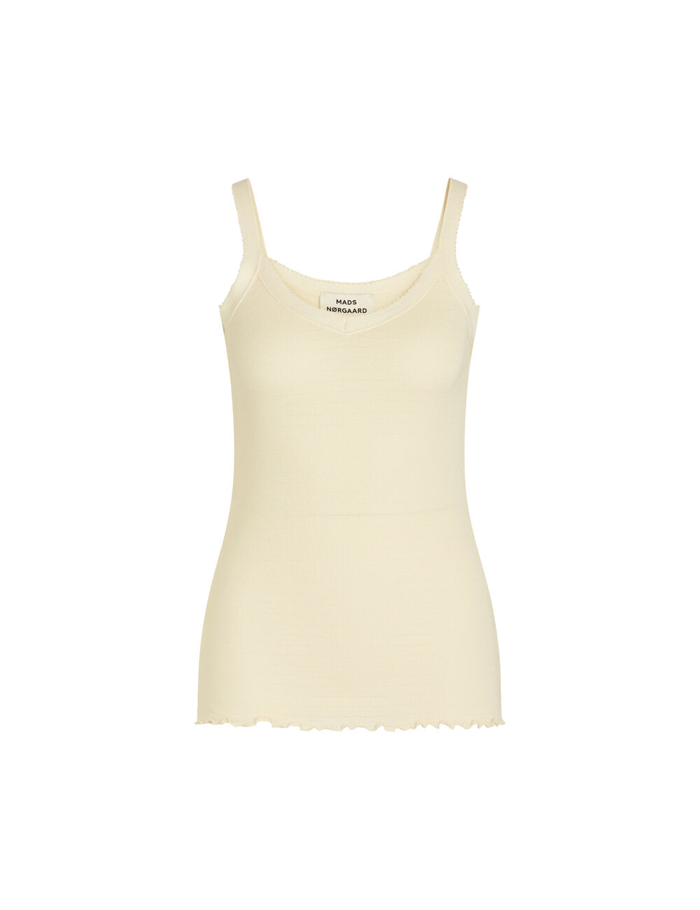 Mads Nørgaard - Pointella Trille top  - creme - Size (l)