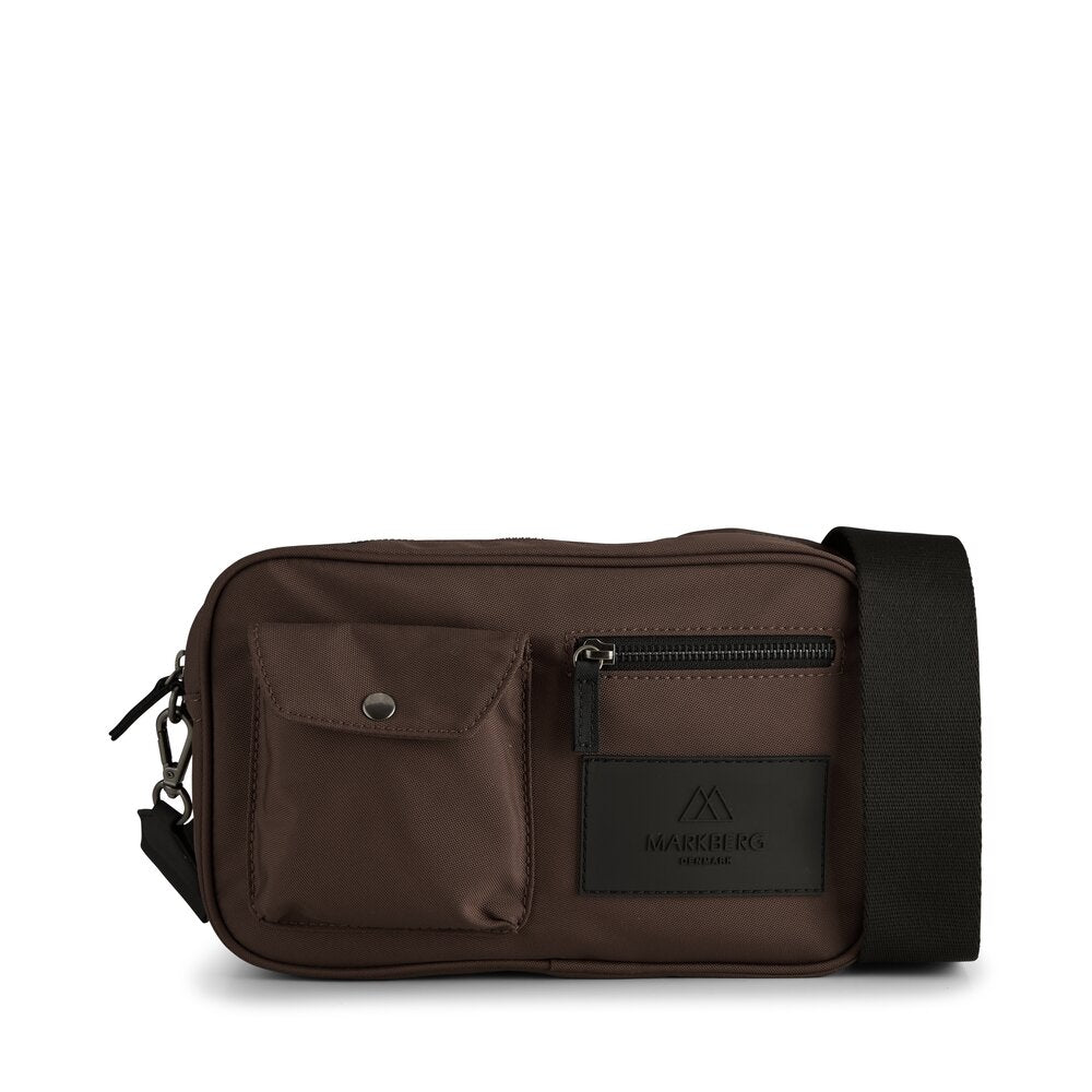 Markberg - DarlaMBG Recycled crossbodytaske - Dark Brown w/Black