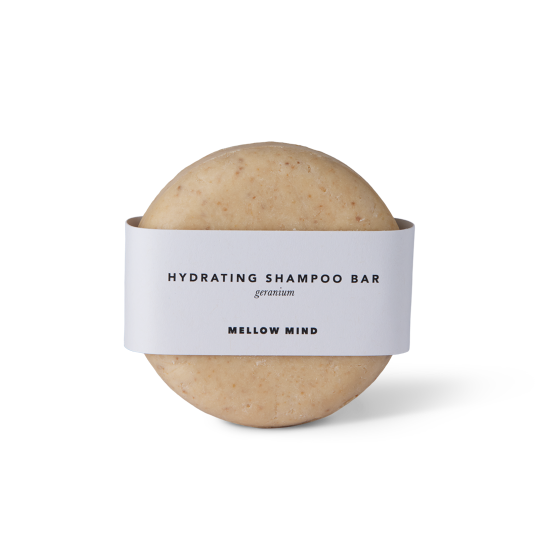 Mellow Mind - Hydrating Shampoo Bar, Geranium - 80 g.