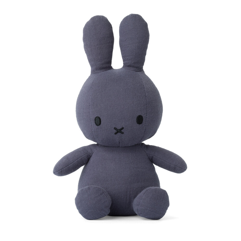 Miffy - Sitting Mousseline bamse, Faded Blue  - blå - Size (23cm)