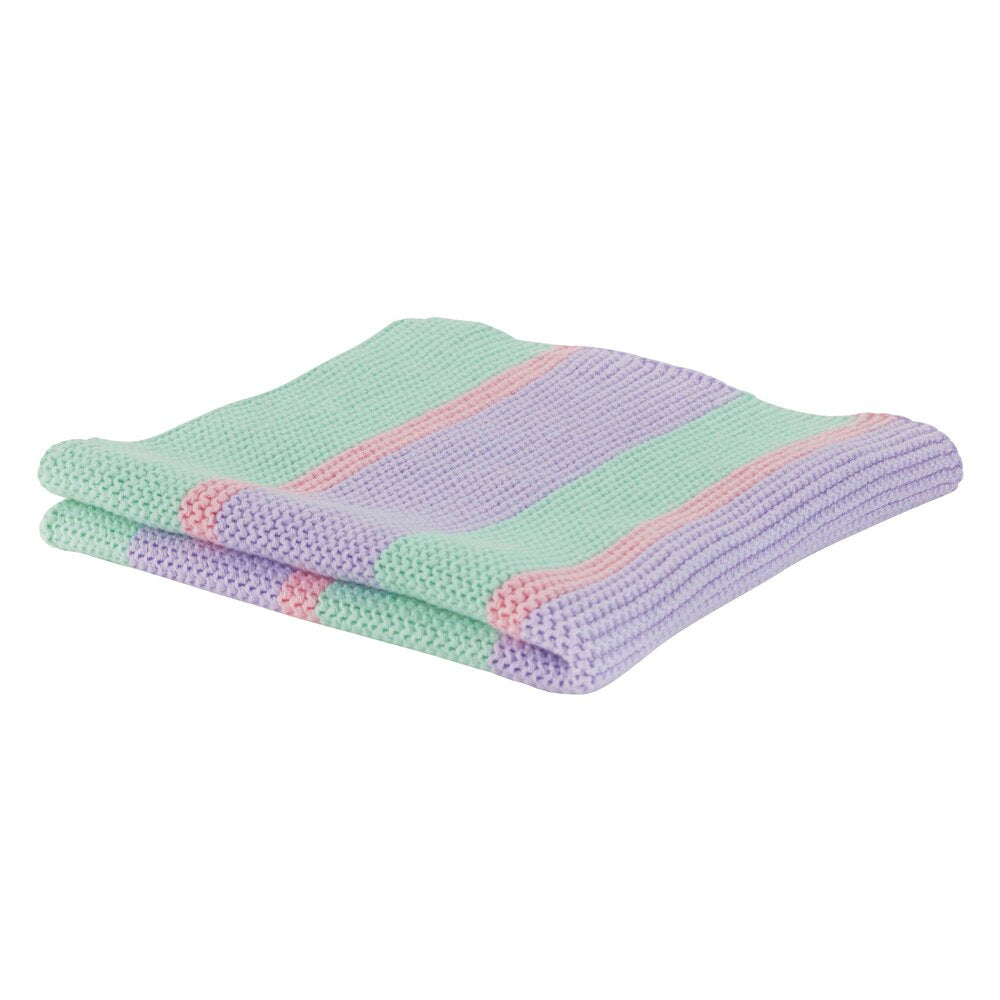 Miss Ãtoile - Viskestykke med striber - purple/mint/rose