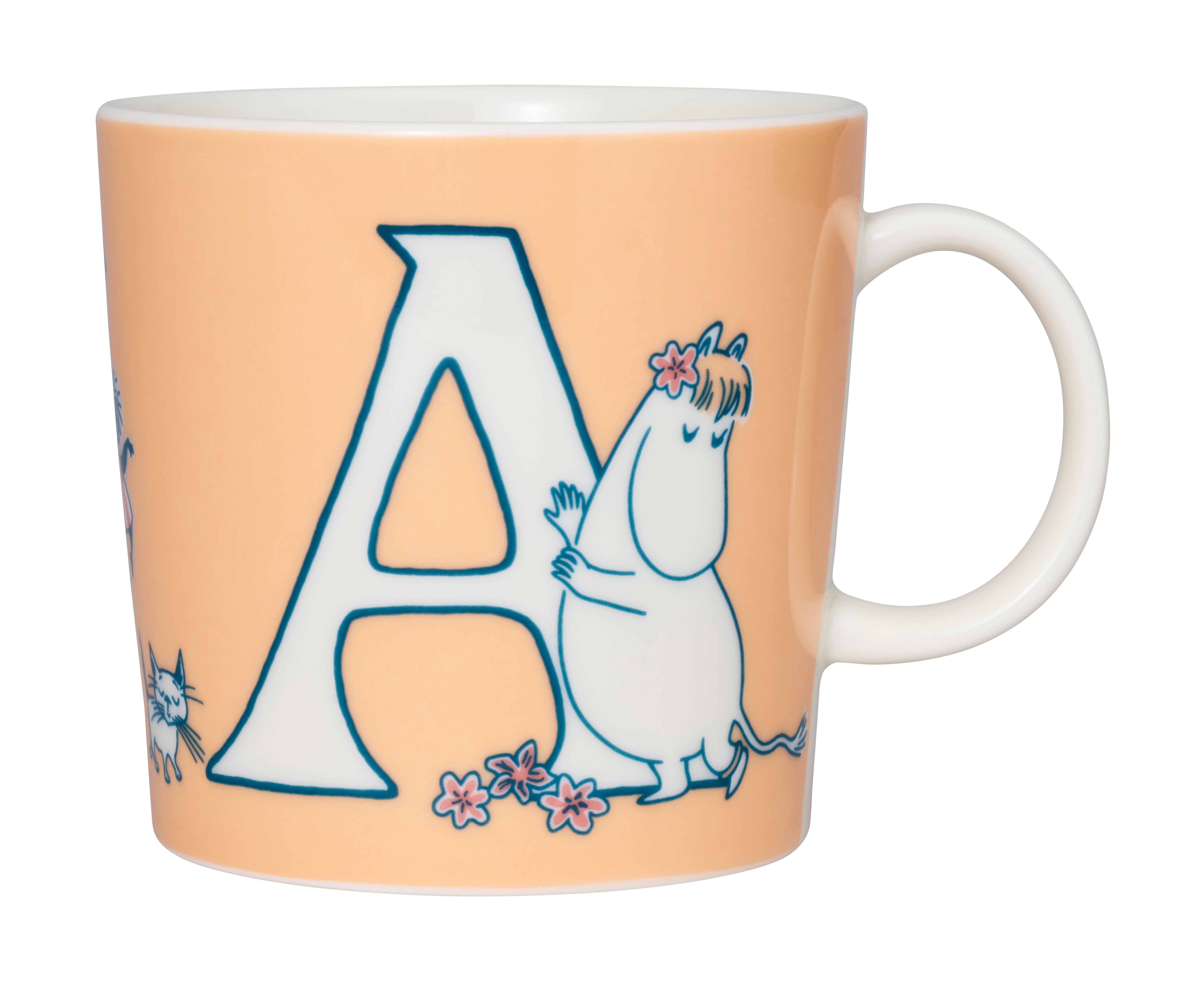 Moomin By Arabia - Mumi ABC alfabetkrus, A - 40 cl.