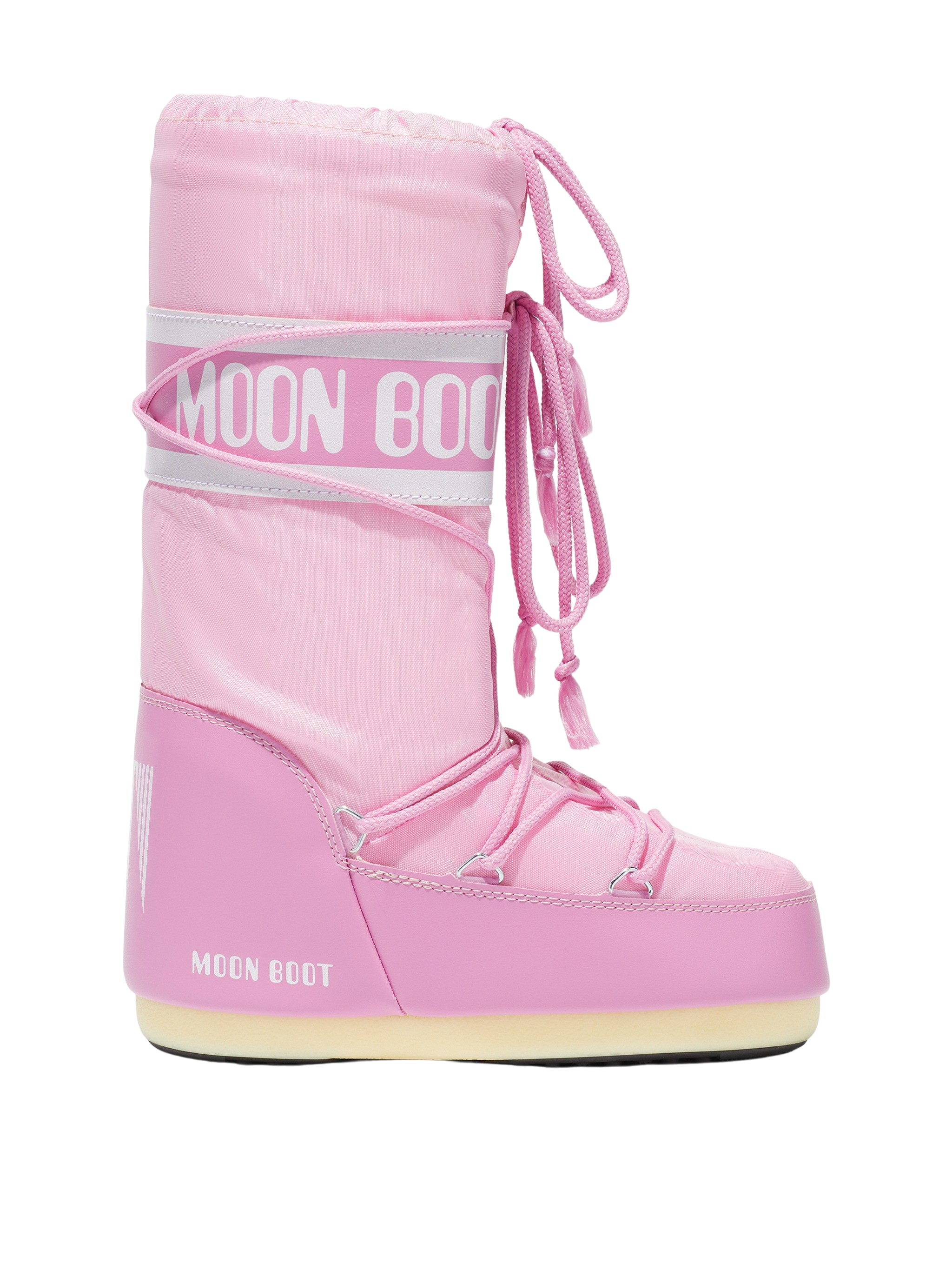 Moon Boot - Icon High Nylon bÃ¸rnestÃ¸vle - Light Pink