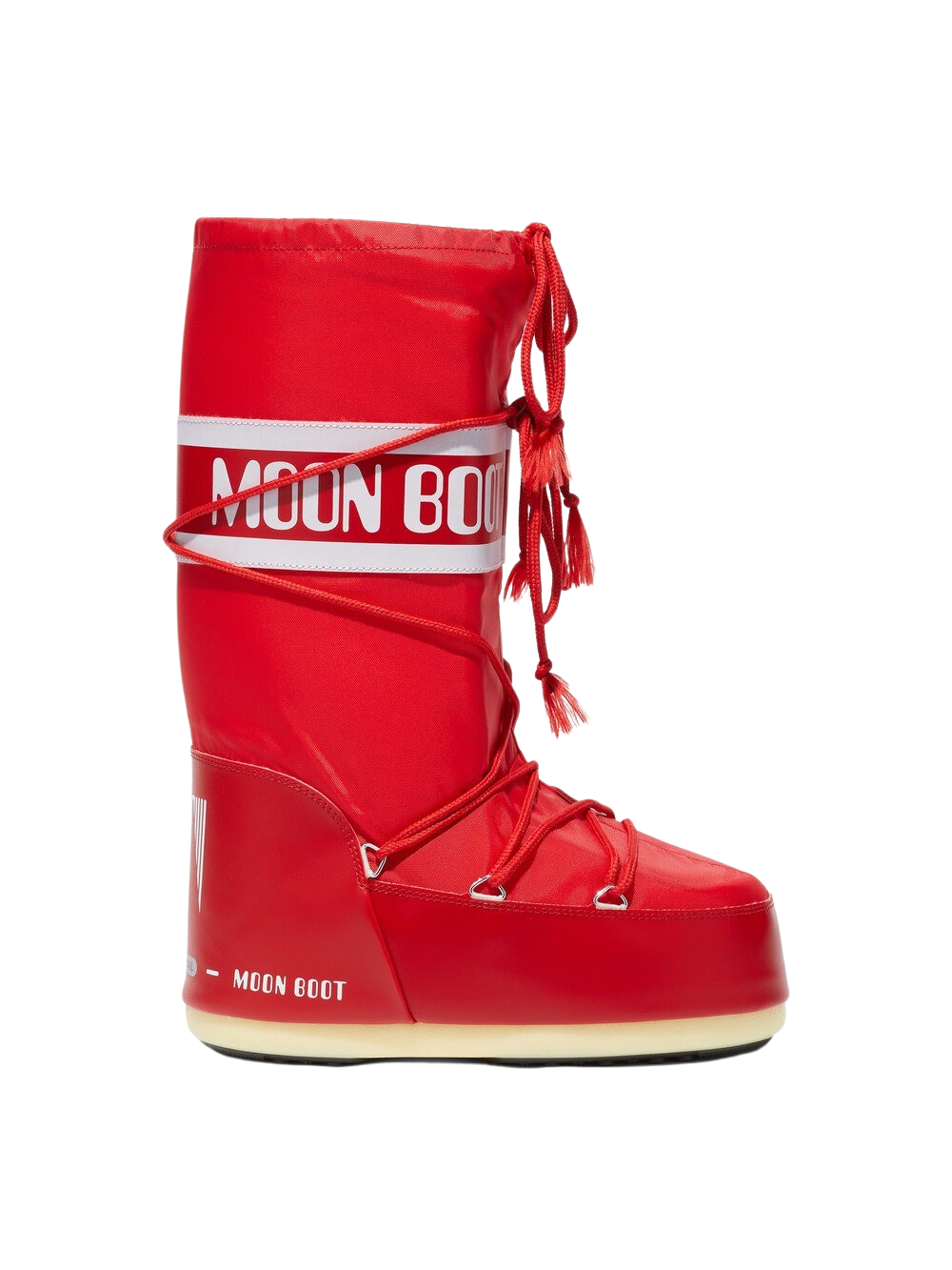 Moon Boot - Icon High Nylon bÃ¸rnestÃ¸vle - rÃ¸d