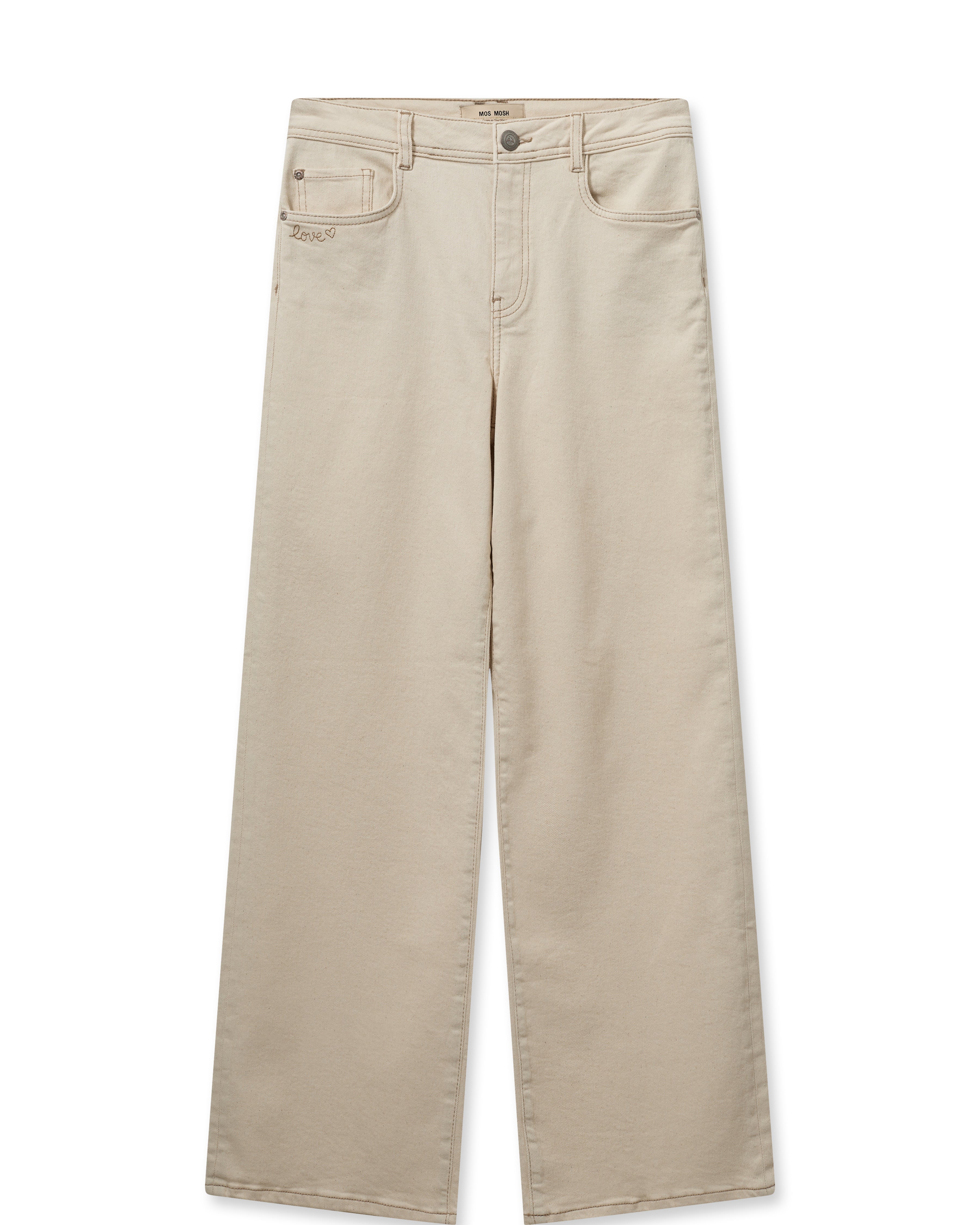 Mos Mosh - Relee Natural Pant  - beige - Size (25')