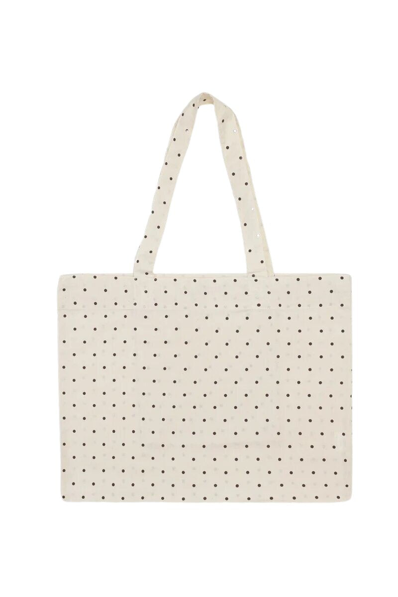 Moshi Moshi Mind - Medium Dot shopper - Ecru/Black Dots