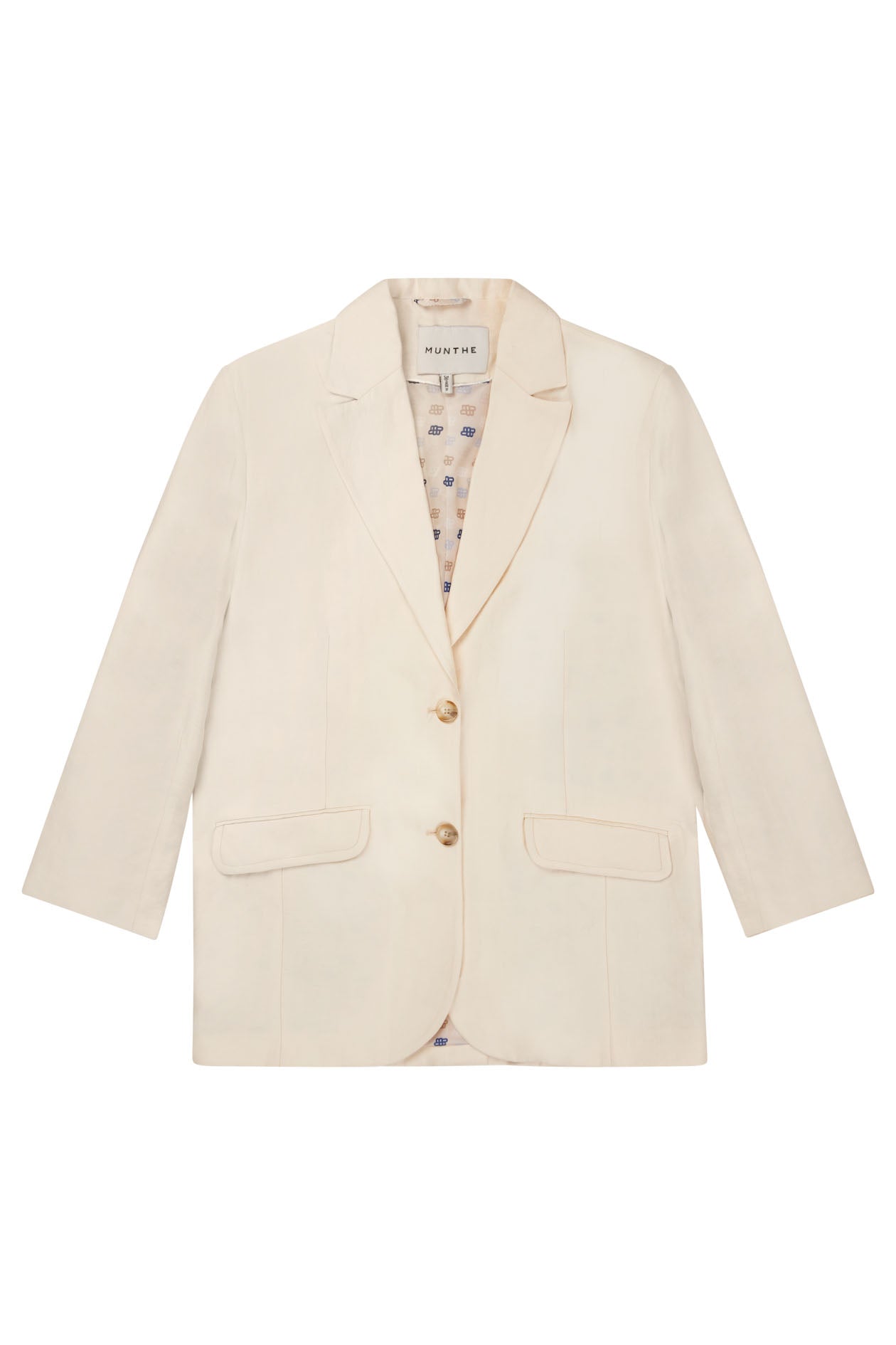 Munthe - Manchester blazer  - creme - Size (42)