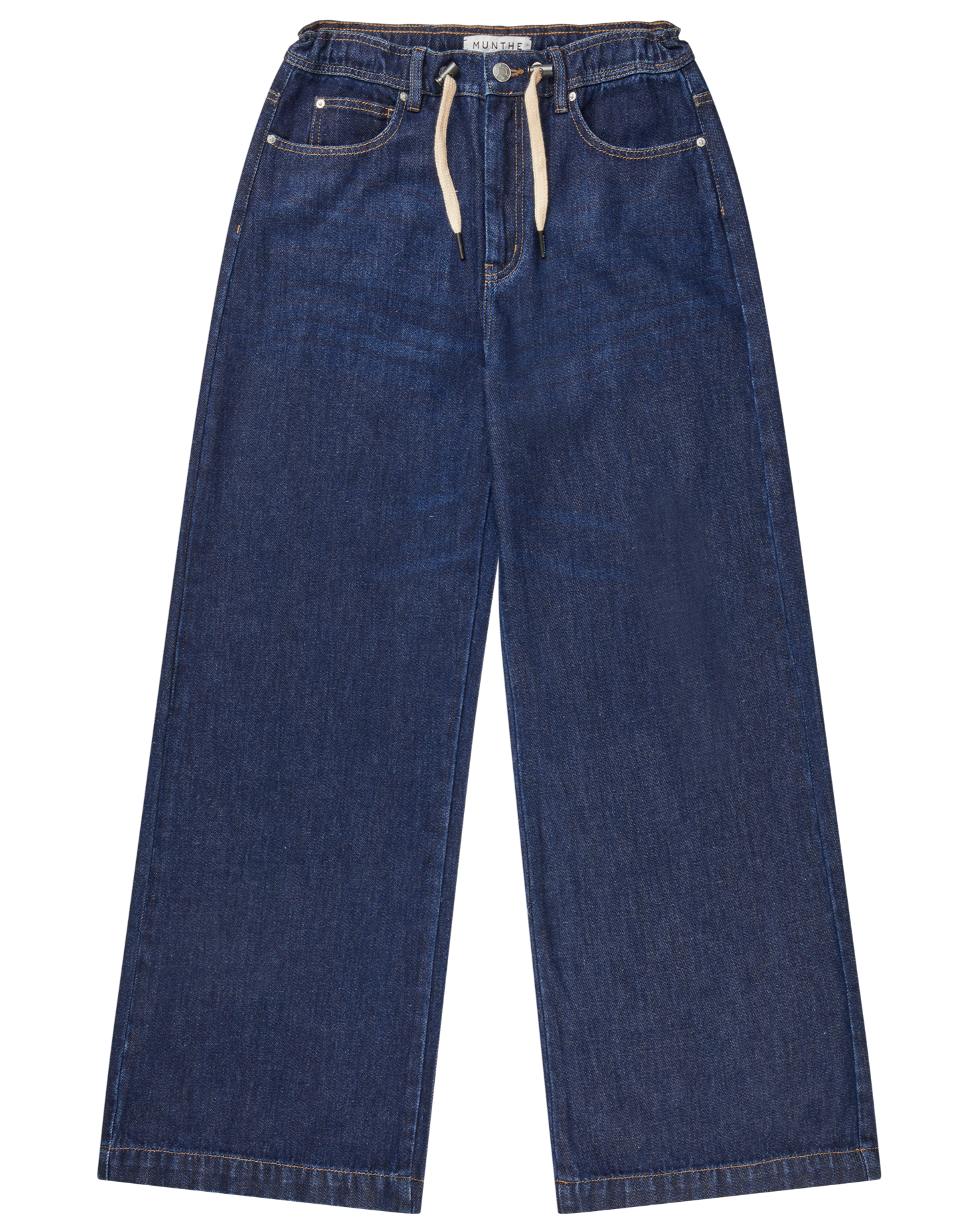 Munthe - Obey wide leg jeans  - blÃ¥ - Size (34)