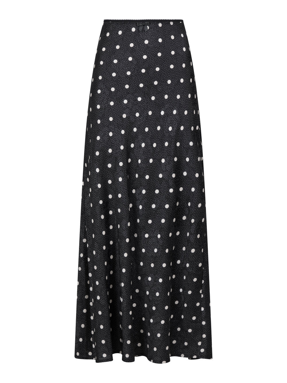 Neo Noir - Lola Retro Dot lang nederdel  - sort - Size (42)