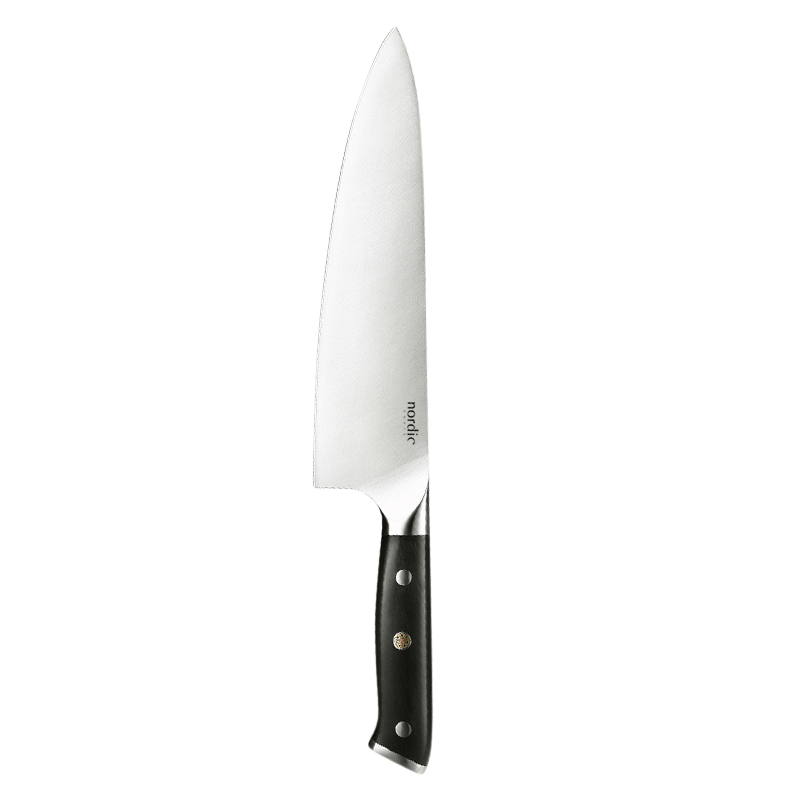 Nordic Chefs - Kokkekniv, sort - 20 cm.