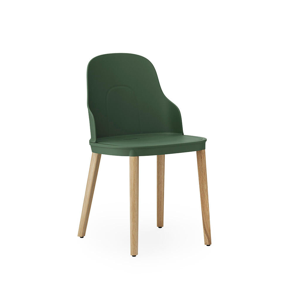 Normann Copenhagen - Allez stol - Park green/ egetræ